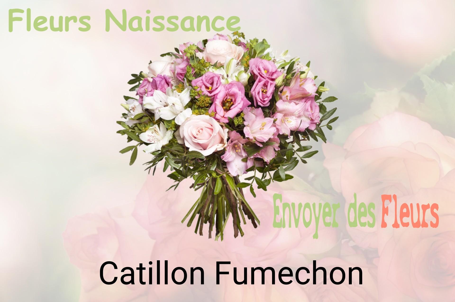Bouquet de fleurs de naissance livré à Catillon-Fumechon